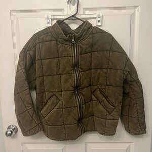 Free People Dolman Quilted Zip Up Jacket